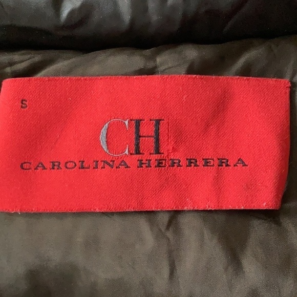 Carolina HERRERA green hooded coat SMALL. AS IS - Picture 12 of 14